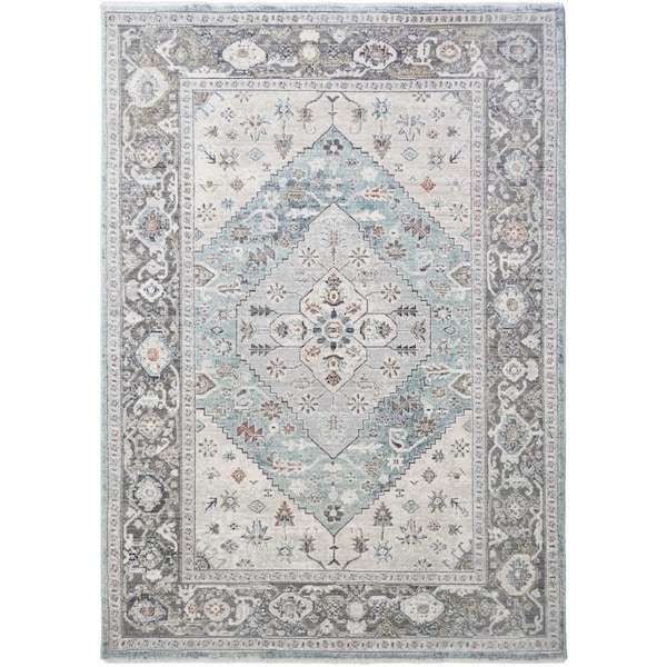 Mayberry Rug 5 ft. 3 in. x 7 ft. 3 in. Windsor Aria Area Rug, Gray WD4036 5X8 - main
